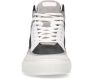 Sacha Heren Witte leren hoge sneakers met suède details - Thumbnail 3