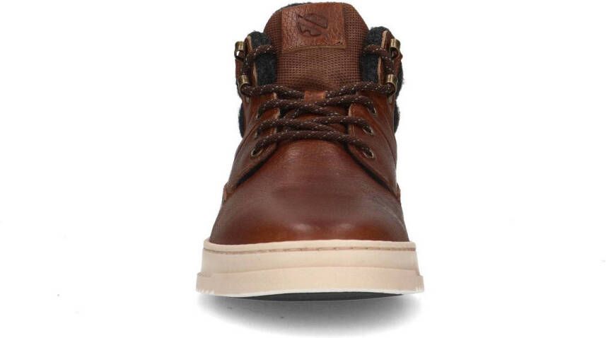 Sacha leren veterboots cognac