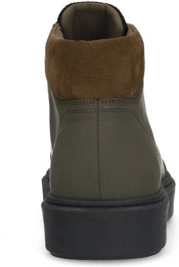 Sacha leren veterboots groen