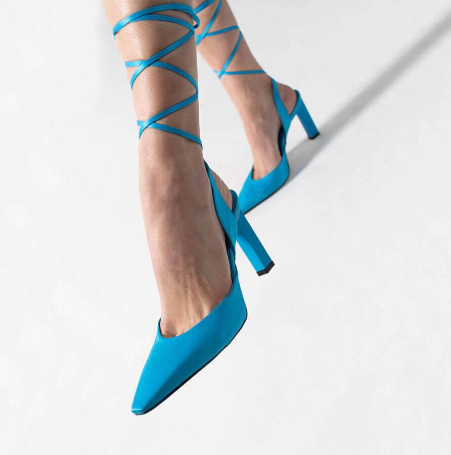 Sacha slingback pumps blauw