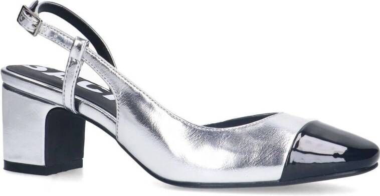 Sacha slingback pumps zilver