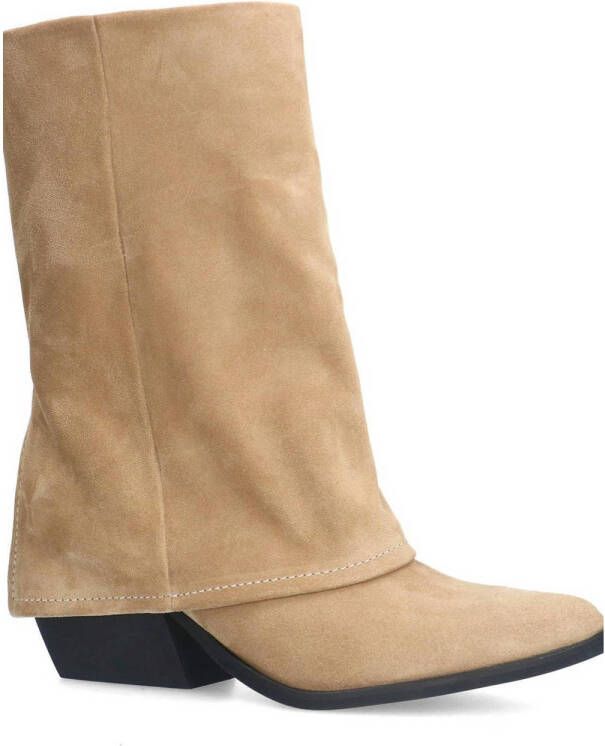 Sacha suède cowboylaarzen beige