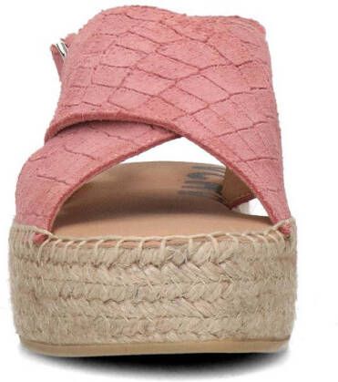 Sacha suède espadrilles roze