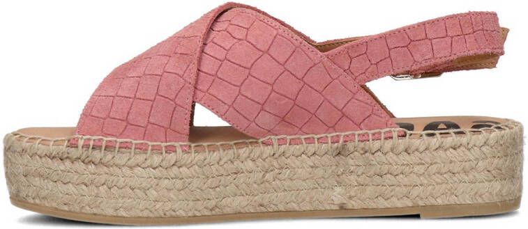 Sacha suède espadrilles roze