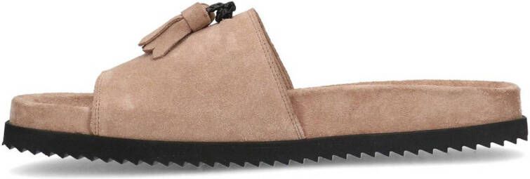 Sacha suède slippers beige