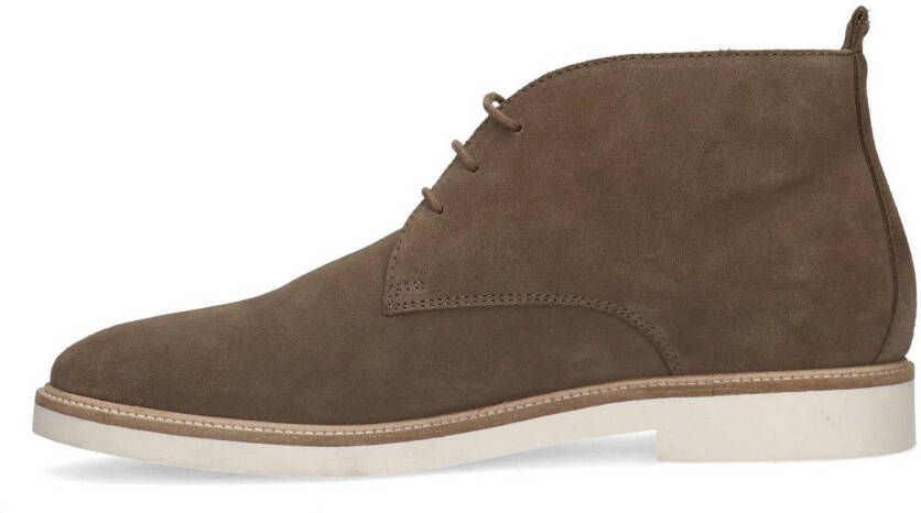 Sacha suède veterboots taupe