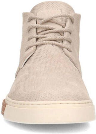 Sacha suède veterschoenen beige