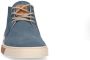 Sacha Heren Blauwe hoge leren sneakers - Thumbnail 3