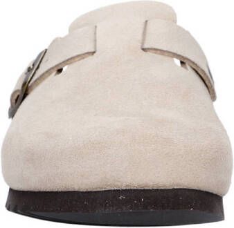 Scholl Fae suède clogs beige