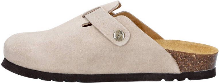 Scholl Fae suède clogs beige