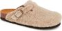 Scholl FAE NEW Synthetic shearling Womens Taupe FALSO Clogs Taupe - Thumbnail 4