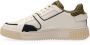 Scotch & Soda New Cup leren sneakers wit groen - Thumbnail 2