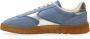 Scotch & Soda Blauwe Suède Lage Sneakers Nixie Blue Dames - Thumbnail 4