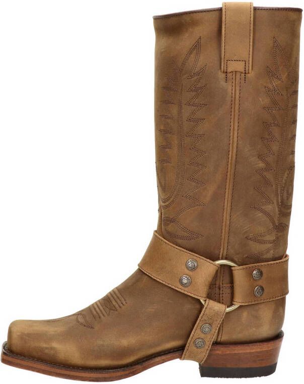 Sendra 17352 Pete Flex nubuck cowboylaarzen bruin