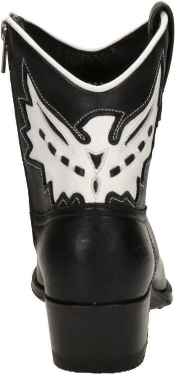 Sendra Judy leren cowboylaarze zwart wit