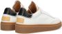 Shabbies Amsterdam Bossa Nuovo leren sneakers wit zwart - Thumbnail 3