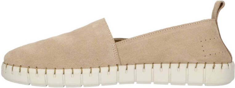 Shabbies Amsterdam leren espadrilles beige