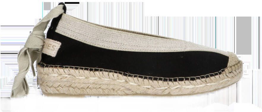 Shabbies Amsterdam Palma Kimono espadrilles zwart