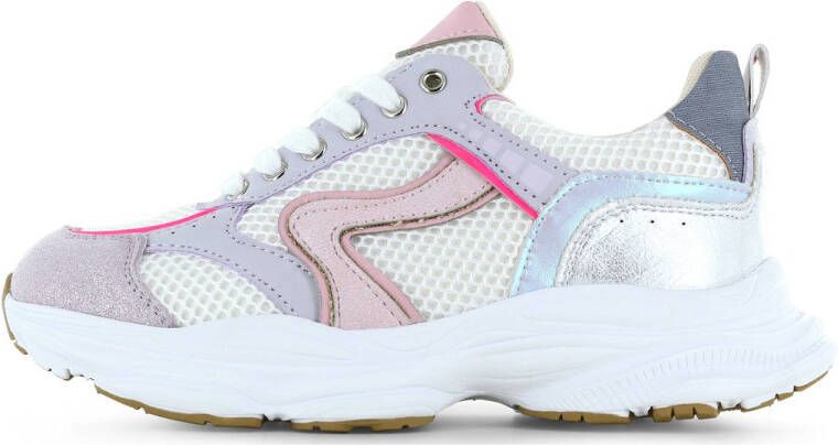 Shoesme chunky sneakers wit pastel