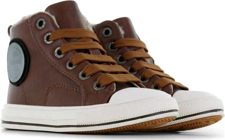 Shoesme gevoerde sneakers cognac