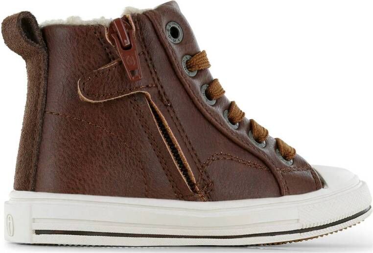 Shoesme gevoerde sneakers cognac