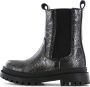 Shoesme leren chelsea boots zwart zilver Meisjes Leer Effen 26 - Thumbnail 5