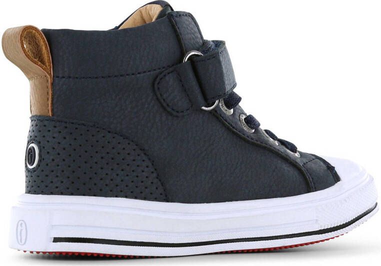 Shoesme leren sneakers donkerblauw