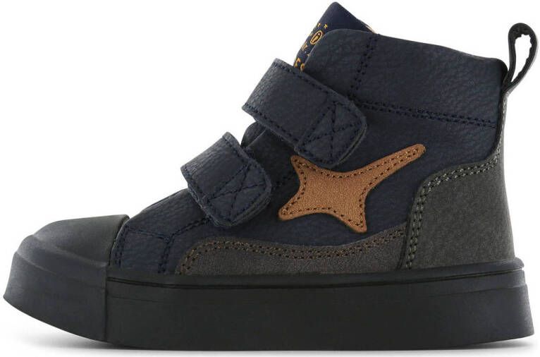 Shoesme leren sneakers donkerblauw