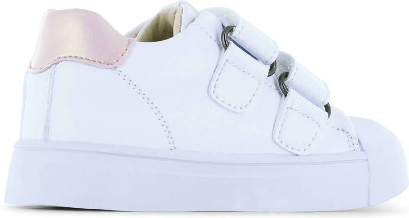 Shoesme leren sneakers wit roze