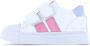 Shoesme leren sneakers wit roze blauw - Thumbnail 2