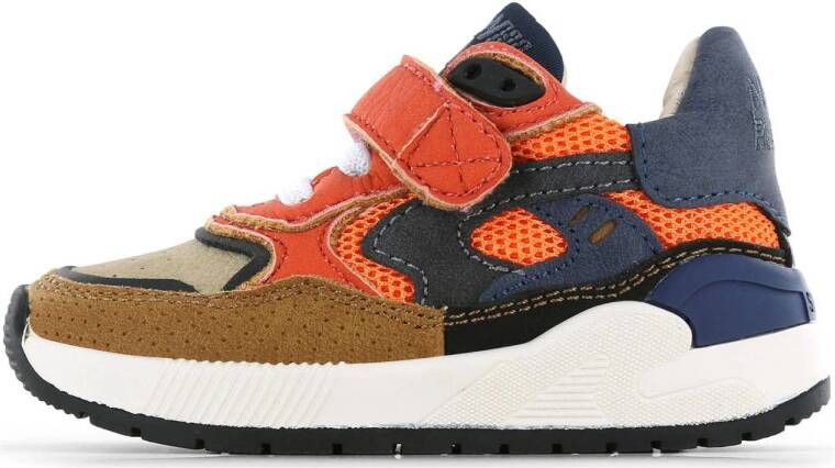 Shoesme sneaker blauw oranje