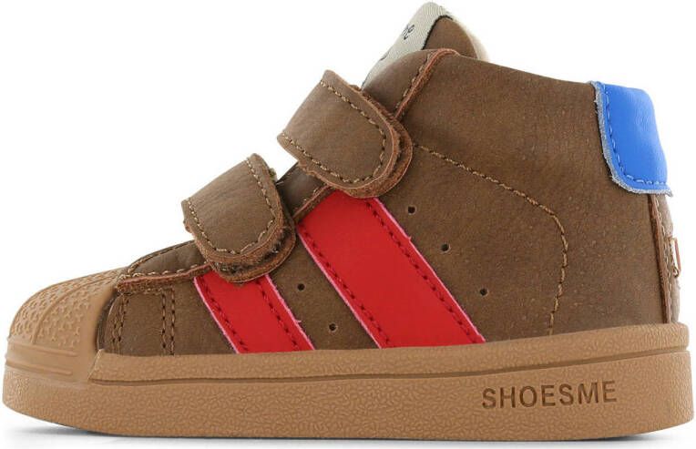 Shoesme sneakers bruin rood