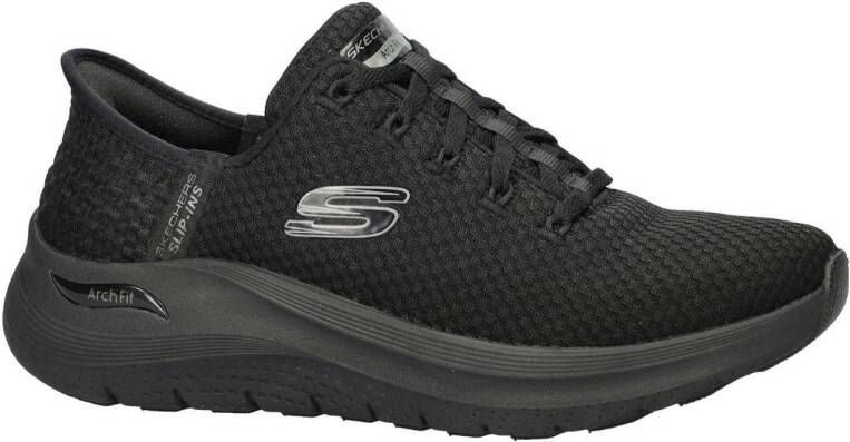 Skechers Arch fit 2.0 hands free slip-ins sneakers zwart