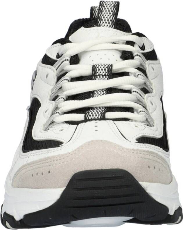 Skechers Arch Fit D'Lites chunky sneakers wit zwart