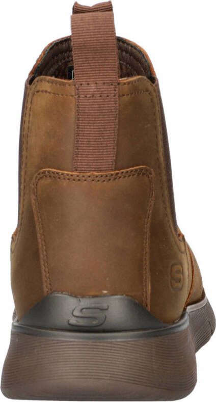 Skechers Augustino Paulo nubuck chelsea boots bruin