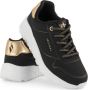 Skechers Uno Lite meisjes sneakers zwart goud - Thumbnail 4