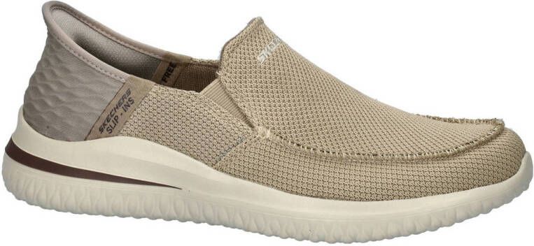 Skechers Delson 3.0 instappers taupe