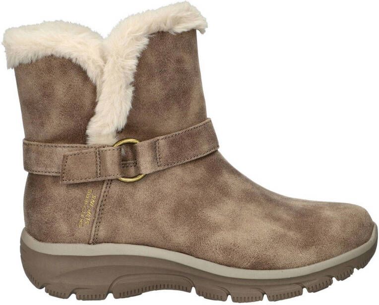 Skechers Hands-Free Slip-Ins Easy Going gevoerde enkelboots taupe