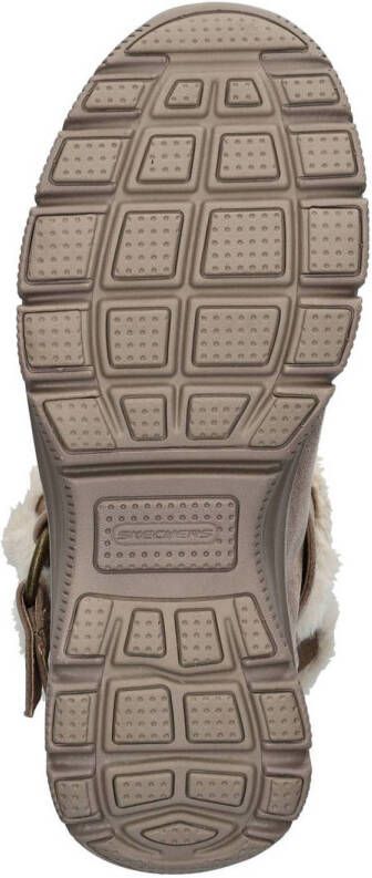 Skechers Hands-Free Slip-Ins Easy Going gevoerde enkelboots taupe