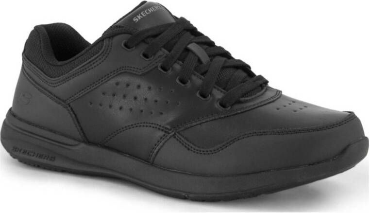 Skechers leren sneakers zwart