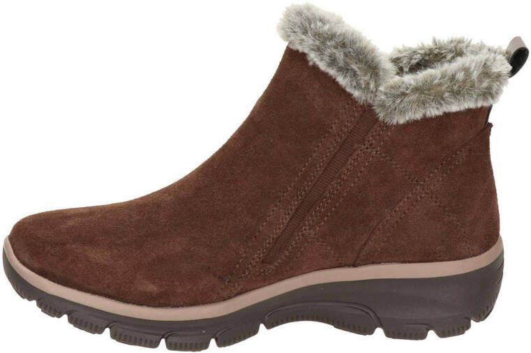 Skechers Relaxed Fit suède enkelboots bruin