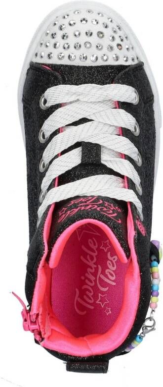 Skechers S-Lights Twinkle Charms Bestie sneakers met lichtjes zwart