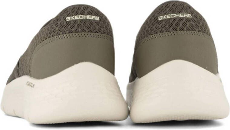 Skechers slip-on olijfgroen