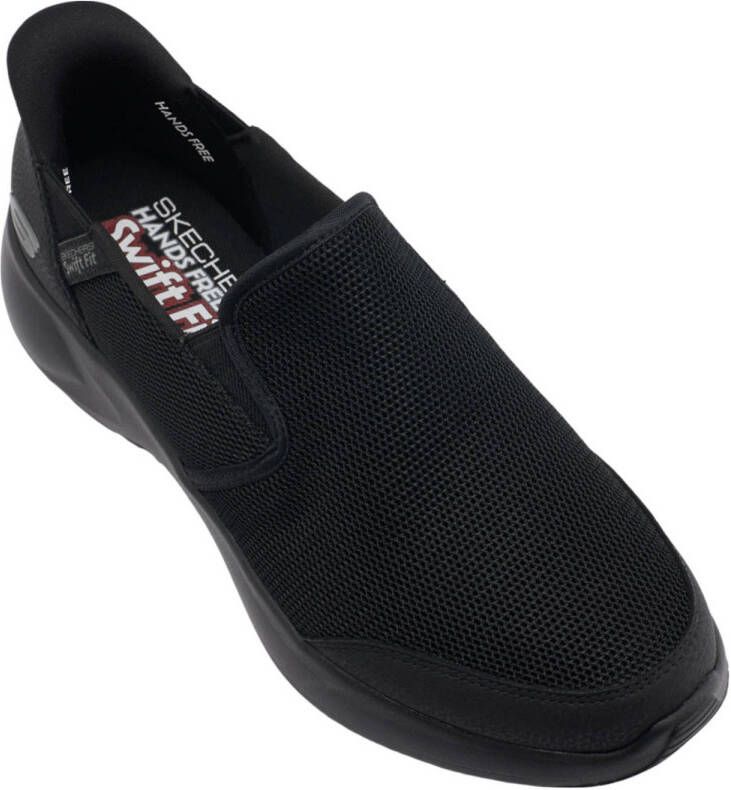 Skechers slip-on sneakers zwart