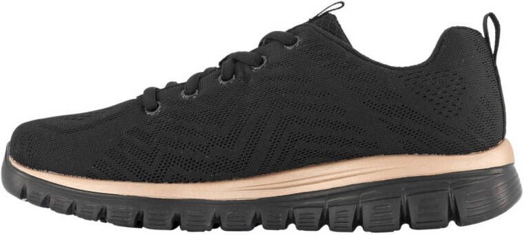 Skechers sneakers zwart goud