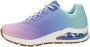 Skechers Street uno 2 sneakers blauw roze - Thumbnail 3