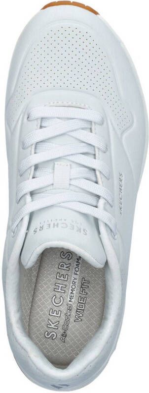 Skechers Uno Wide sneakers wit