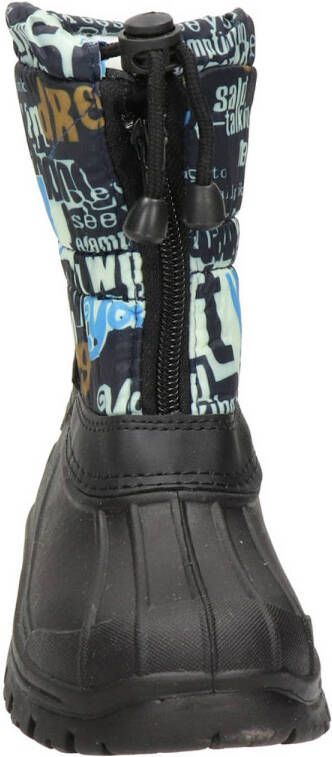 Snow Fun snowboots donkerblauw multi