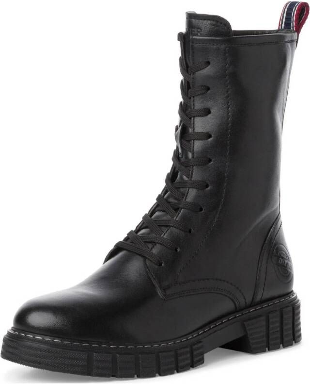 s.Oliver chunky veterboots zwart