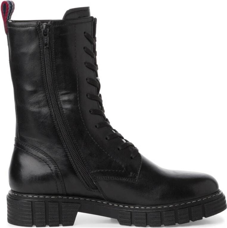 s.Oliver chunky veterboots zwart